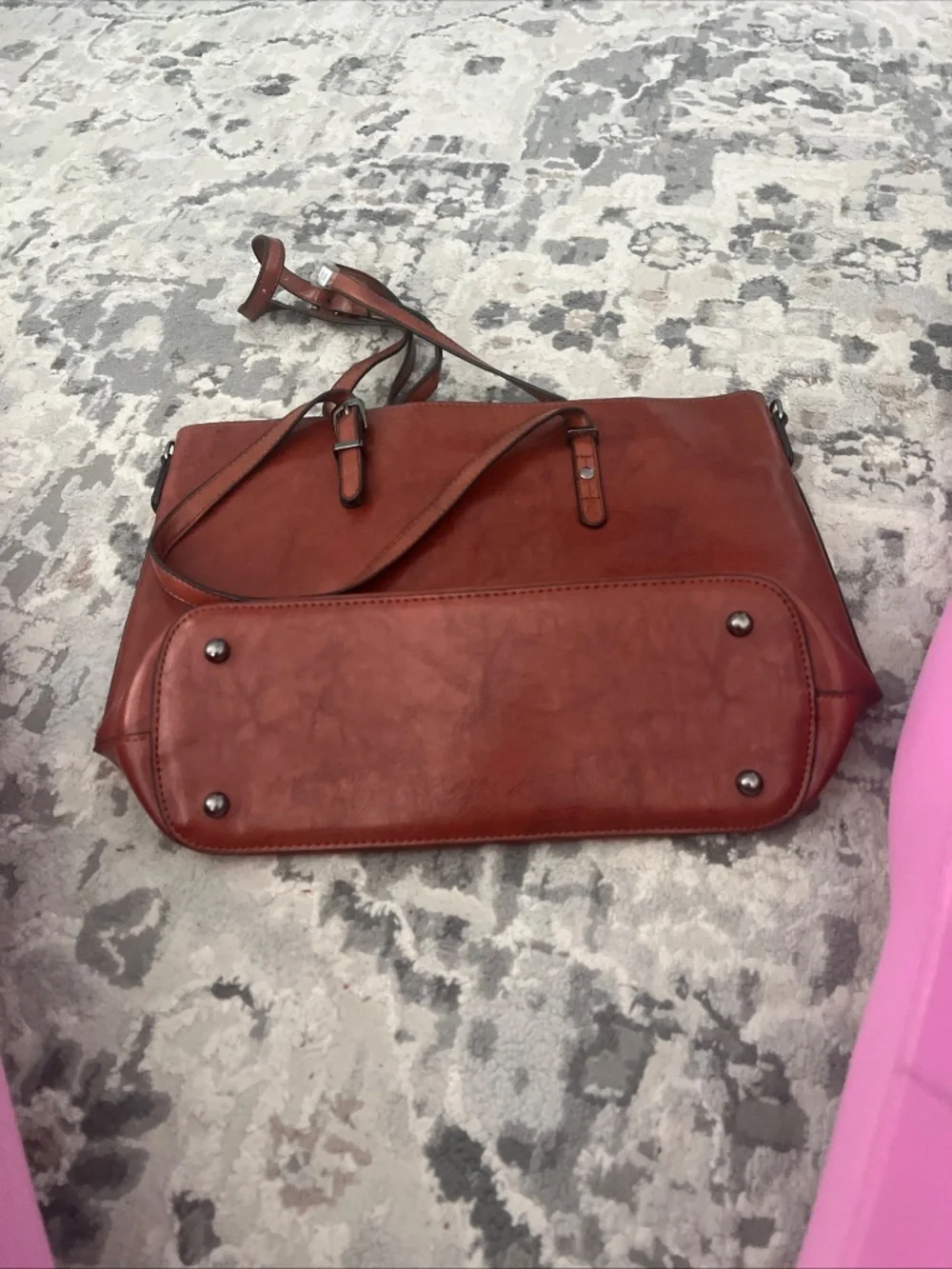 New brown leather bag